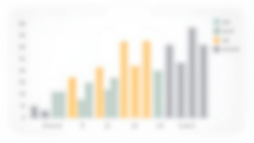 Staafdiagram met duidelijke labels op elke balk, legenda naast de grafiek, en aanvullende tekstuele waarden